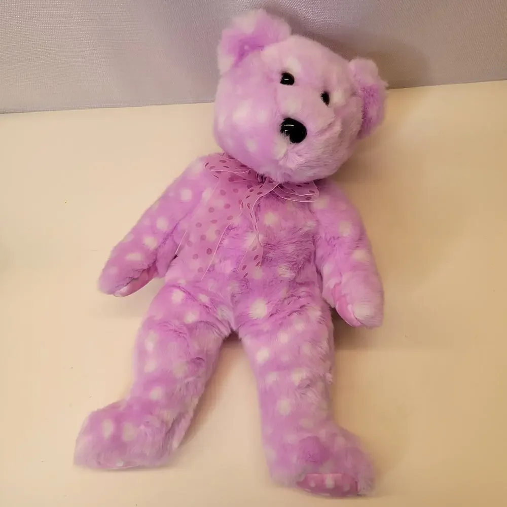 Ty Fizz Pink Polka Dot Oversized Beanie Baby 15